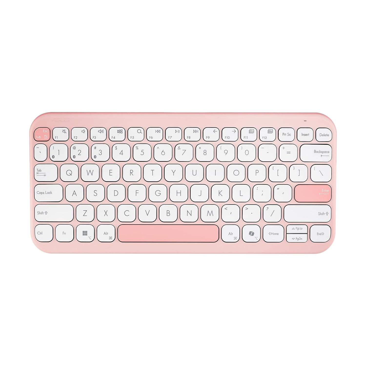 ASUS Marshmallow KW100 Wireless Keyboard – Rose Clay | Silent Scissor Keys